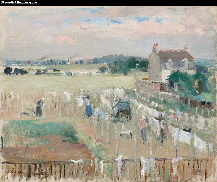 Berthe Morisot Hanging the Laundry out to Dry (nn02)